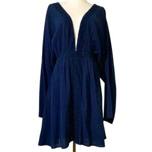 NWT. Air Space Navy Blue Women's Dress. Size 4X.